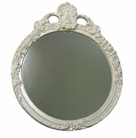 Glamour Wall Mirror with Rhinestones and Pearls