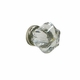 glass knob w/ silver post