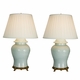 Glazed Ginger Jar Lamps