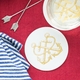 Gold Foil Stamped Anchor Coasters