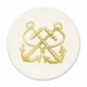 Gold Foil Stamped Anchor Coasters