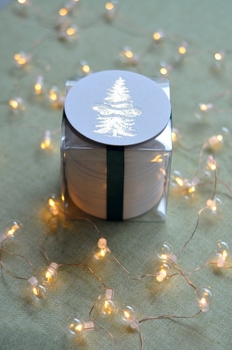 Gold Foil Stamped Tree Coasters