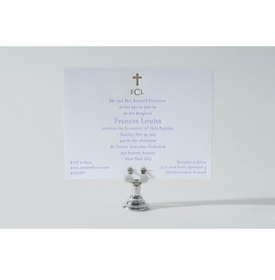 Golden Baptism Baptism Invitations