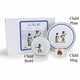 golden rabbit baseball boys dish set