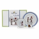 golden rabbit baseball boys dish set
