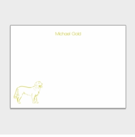 Golden Retriever Personalized Kids Stationery