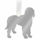 goldendoodle christmas ornament - gold