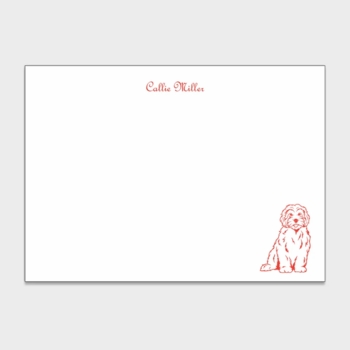 Goldendoodle Personalized Kids Stationery