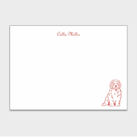 Goldendoodle Personalized Kids Stationery