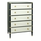 Gramercy Tall Chest Linen with Navy
