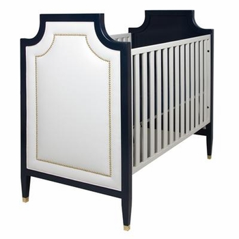 gramercy upholstered panel crib