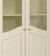 grand armoire w/wire mesh doors (linen/pink)