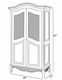grand armoire - wire mesh doors (chateau)