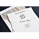grand black silk stationery box - g9