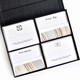 grand black silk stationery box - g9