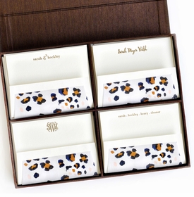 Grand Brown Silk Stationery Box - G2