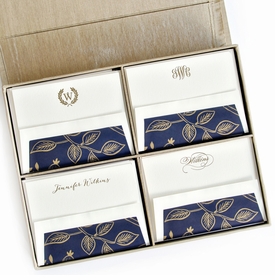 Grand Champagne Silk Stationery Box - G16