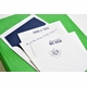 Grand Green Silk Stationery Box - G4