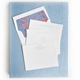 grand light blue silk stationery box - g7