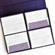 Grand Purple Silk Stationery Box - G14