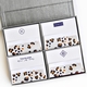 grand silver silk stationery box - g10