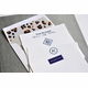 grand silver silk stationery box - g10