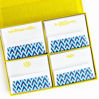 grand yellow silk stationery box - g1