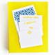 grand yellow silk stationery box - g1