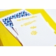 grand yellow silk stationery box - g1
