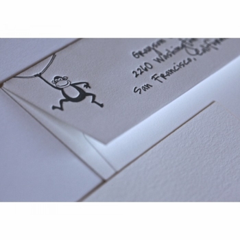 grayson monkey parade baby stationery