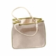green accented rope tote