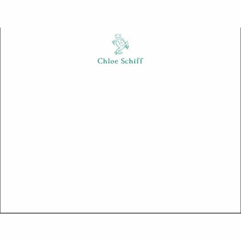 green frog children's stationery