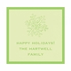 Green Snowflake Gift Stickers