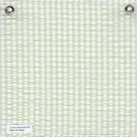 green & white check