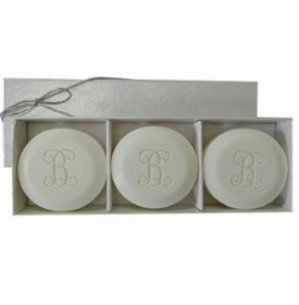 Guest Bar Round Soap Set Vine Initial