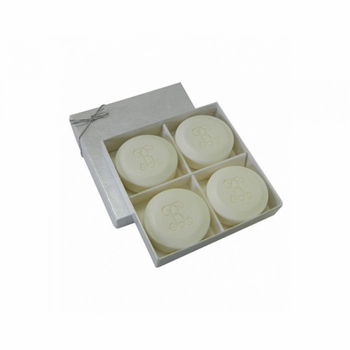 guest bar round soap set vine initial