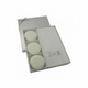 guest bar round soap set vine initial with towel
