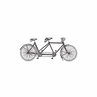 h-496 tandem bicycle