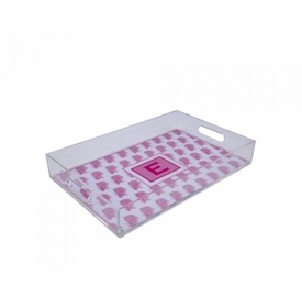 Halsey Hydrangea Lucite Tray