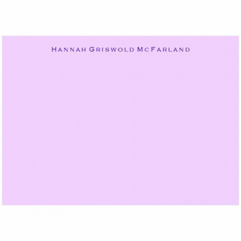 hannah social stationery