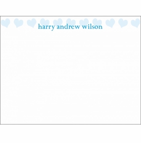 Happy Heart Blue Children's Stationery