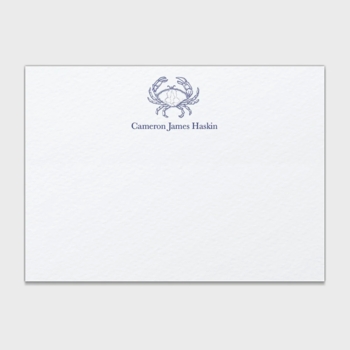 Haskin Crab Personalized Kids Stationery