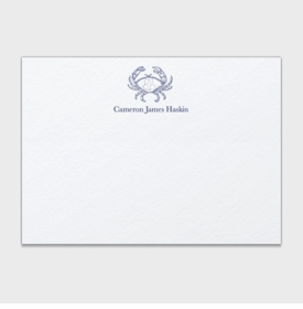 Haskin Crab Personalized Kids Stationery