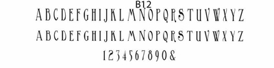 haute papier block B12