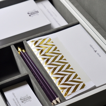 haute papier gray stationery wardrobe