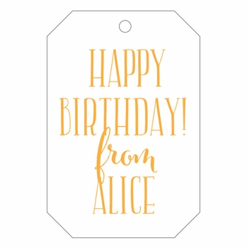 haute papier letterpress gift tag t16