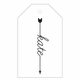 haute papier letterpress gift tag t22