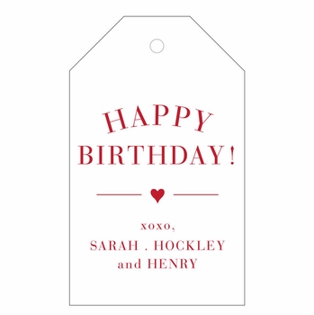 haute papier letterpress gift tag t25