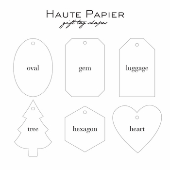 haute papier letterpress gift tag t26