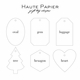 Haute Papier Letterpress Gift Tag T32